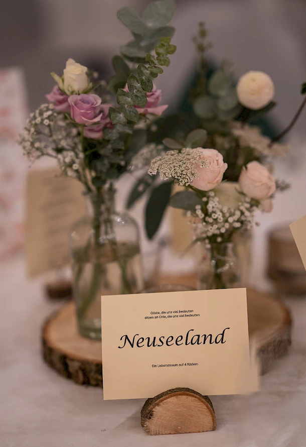 Detailbilder individuelle Hochzeitsdeko